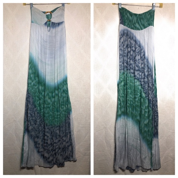 Indah Dresses & Skirts - Indah Tie Dye Strapless Maxi Dress